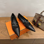 HM 26 Majeste 45 Pump Black in Cowhide 744116