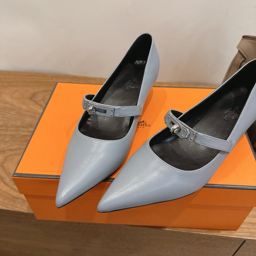 HM 26 Majeste 45 Pump Gray in Cowhide 744122