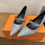 HM 26 Majeste 45 Pump Gray in Cowhide 744122