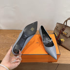 HM 26 Majeste 45 Pump Gray in Cowhide 744122