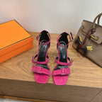 HM Liv Sandal 10.5 Pink in Deerskin 744076
