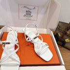 HM  June Sandal White in Cowhide 744047