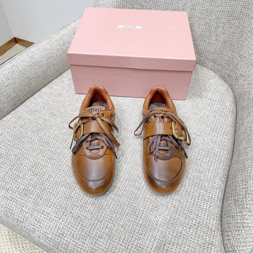 Miu 26 Sneaker Brown in Sheepskin 747378