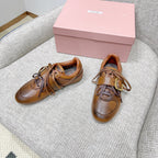 Miu 26 Sneaker Brown in Sheepskin 747378