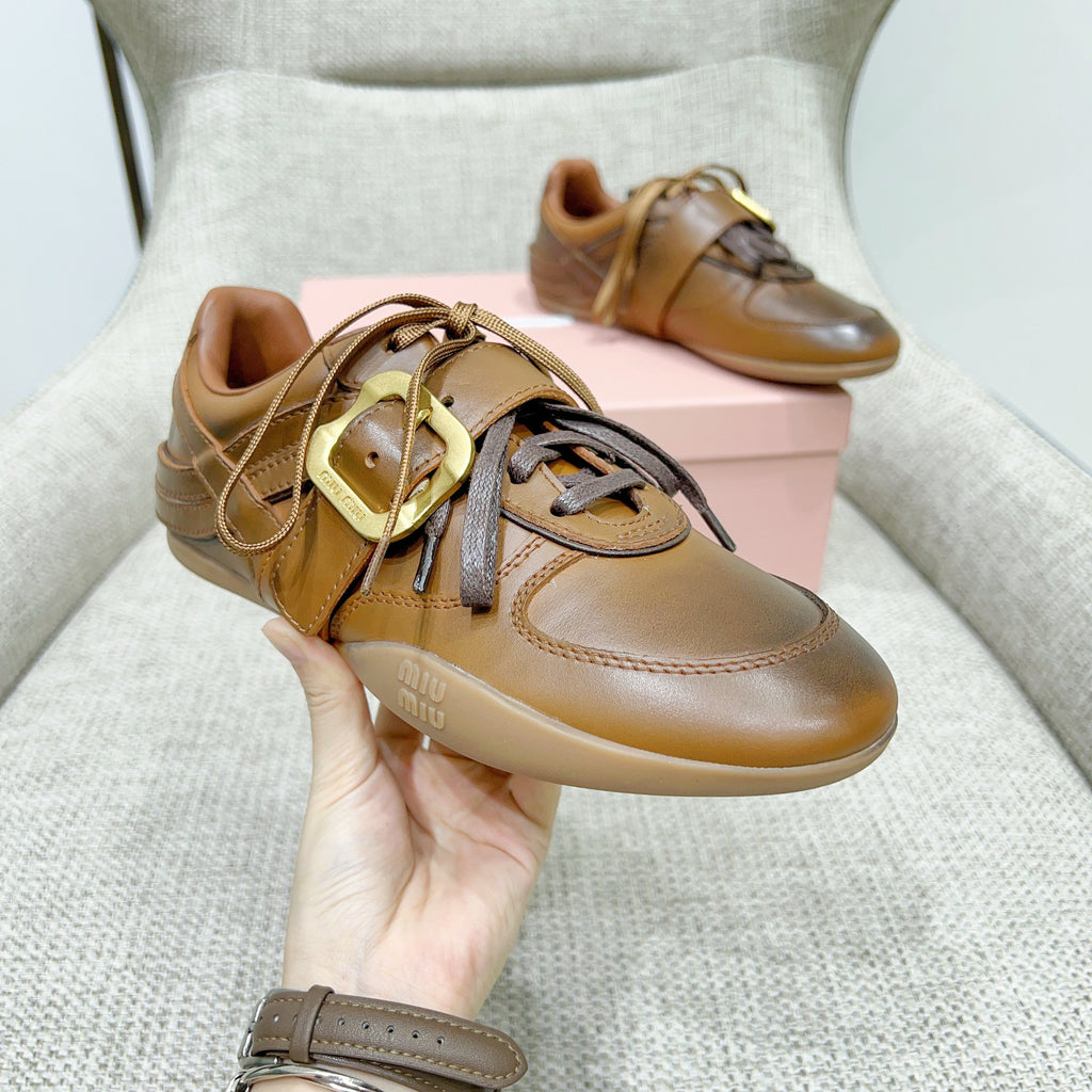 Miu 26 Sneaker Brown in Sheepskin 747378