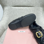 Miu 26 Sneaker Black in Sheepskin 747379