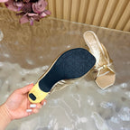 Loew Pebble Soft Sandal 55 Gold in Sheepskin 749421