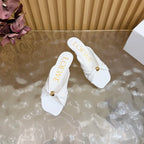 Loew Pebble Soft Sandal 55 White in Sheepskin 749418