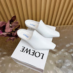 Loew Mule Slip-on Kitten Heel 45 White in Sheepskin 749400