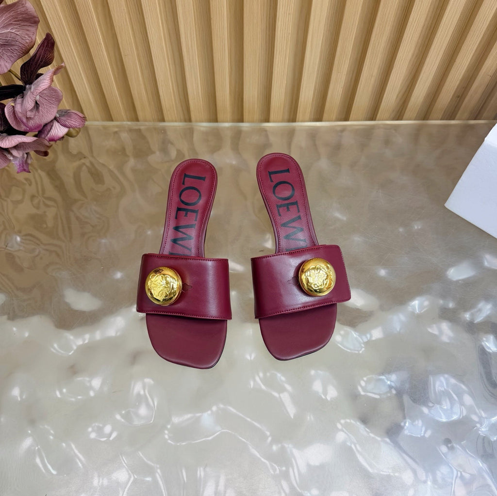 Loew 26 Sandal 45 Burgundy in Cowhide 749388