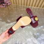 Loew 26 Sandal 45 Burgundy in Cowhide 749388