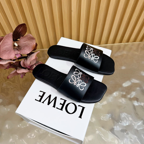 Loew Sandal Black in Sheepskin 749334