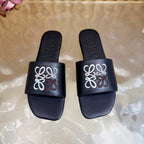 Loew Sandal Black in Sheepskin 749334