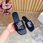 Loew Sandal Black in Sheepskin 749334