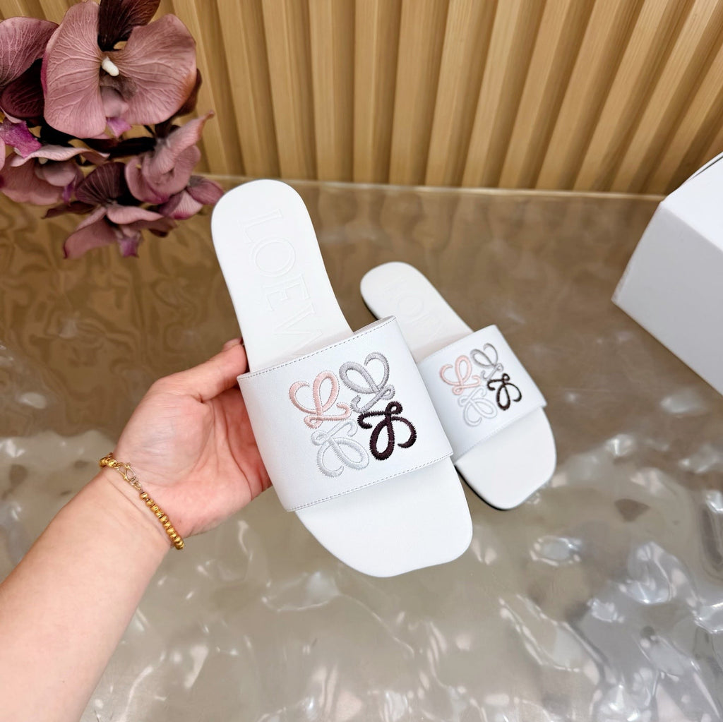Loew Sandal White in Sheepskin 749330