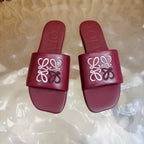 Loew Sandal Burgundy in Sheepskin 749333