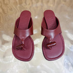 Loew Toggle Sandal Burgundy in Cowhide 749329