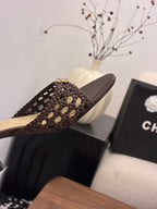CC Sandal 60 Dark Brown in Woven 747972