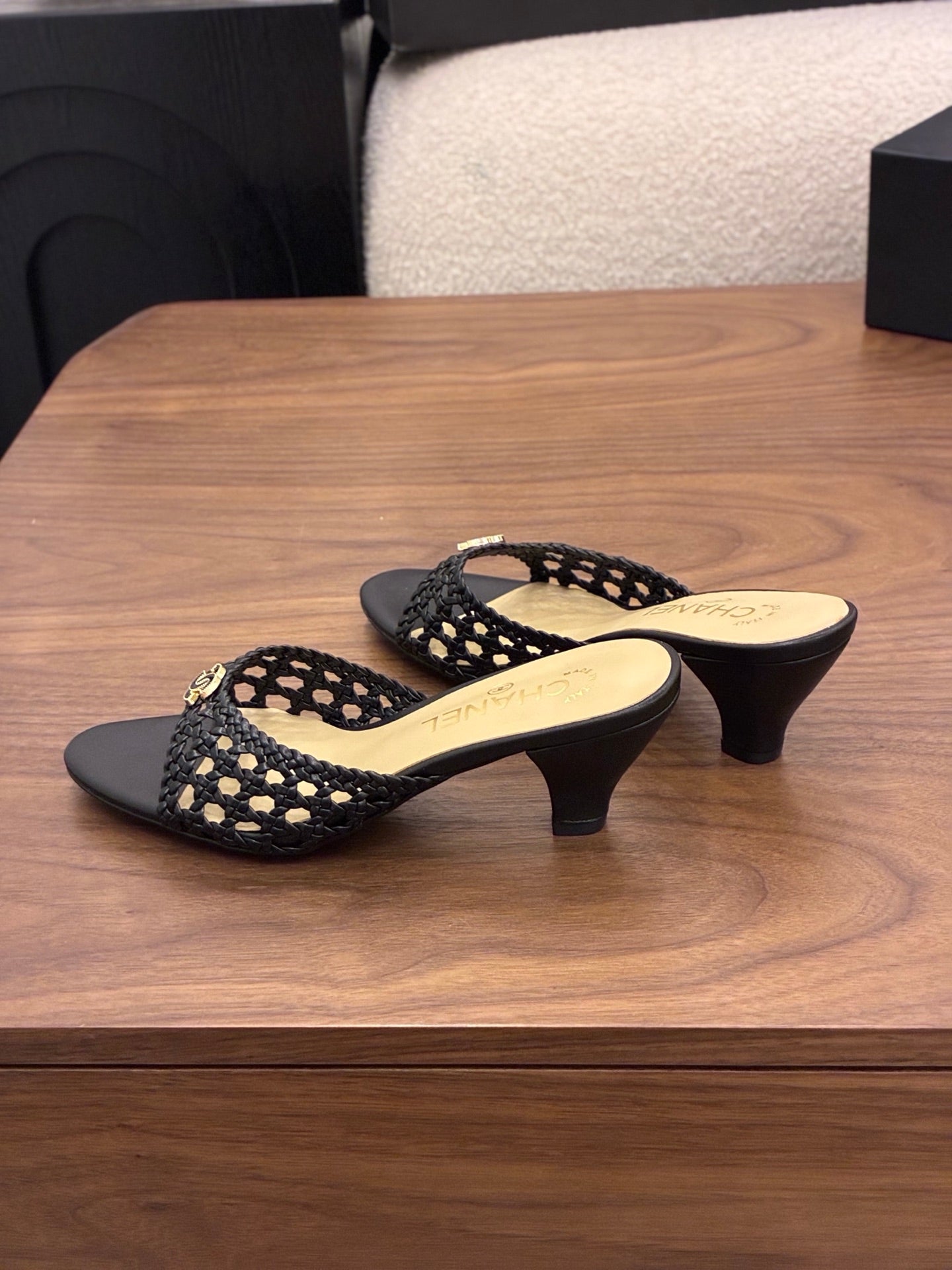 CC Sandal 60 Black in Woven 747971