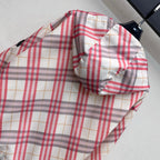 BBR Hooded Check Jacket Pink in Polyester 378873