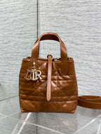 CD Toujours Vertical 18cm Brown in Cowhide 286402