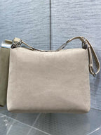 CD Diorly Bag 31.5cm Oatmeal in Nubuck Leather 286590