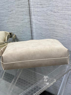 CD Diorly Bag 31.5cm Oatmeal in Nubuck Leather 286590
