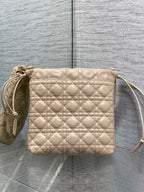 CD Dior Adiorable Bag 22cm Beige in Quilted Leather 286639