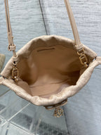 CD Dior Adiorable Bag 22cm Beige in Quilted Leather 286639