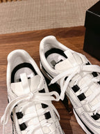 CC Sneaker Black White in Leather 753930