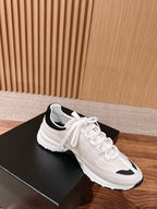 CC Sneaker White Black in Leather 753928