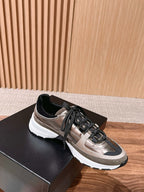 CC Sneaker Brown Metallic in Leather 753926