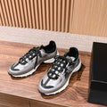 CC Sneaker Silver Metallic Brown in Leather 753925