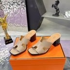 HM Sandal 90mm Beige in Cowhide 757943