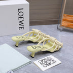 Loew 26 Knot Sandals 45mm Green Pastel in Lambskin 759438