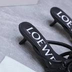 Loew 26 Knot Sandals 45mm Black in Lambskin 759441