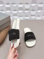 Bal 26 Sandal White Black in Leather 770767