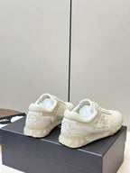CC 26S Baseball Shoes Ivory in Suede and cotton Panels 771239