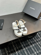 CC Platform Sandal White in Sheepskin 784211