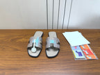 HM Sandal Silver Gray in Snakeskin 788518