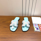 HM Sandal Mint Green in Snakeskin 788516