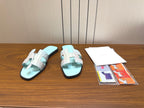 HM Sandal Mint Green in Snakeskin 788516