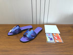 HM Sandal Cobalt Purple in Snakeskin 788515
