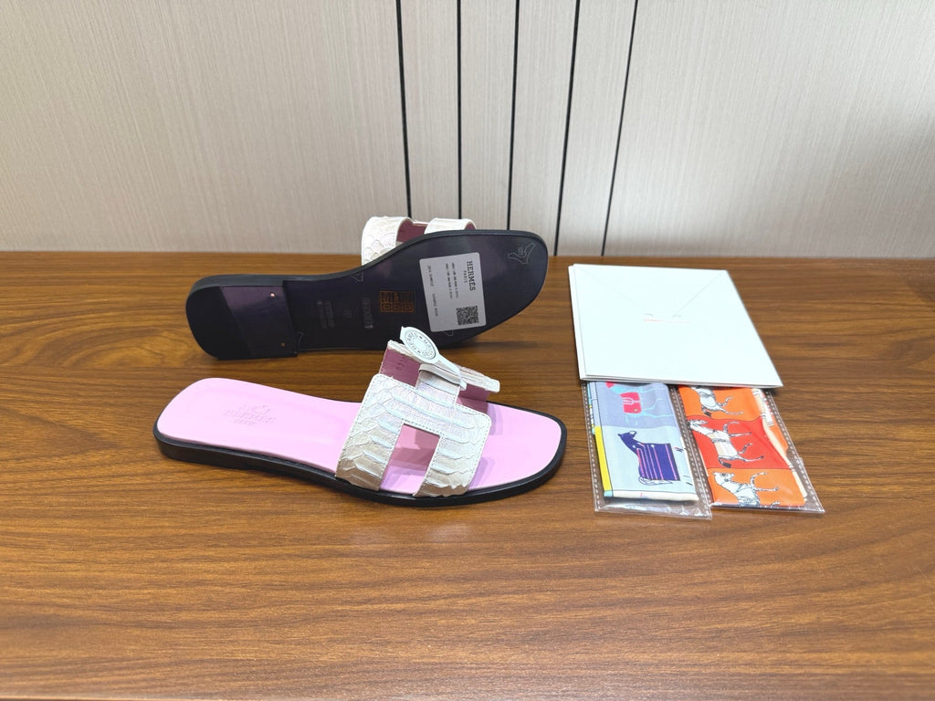 HM Sandal Baby Pink in Snakeskin 788514