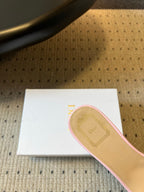 CD 26SS Letter Webbing Sandals 40 Pink in Fabric 789476