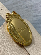CD Médaillon Bucket Bag 26.5cm Beige in Cowhide 155526