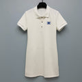 CL 26 Polo Dress White in Cotton 386640