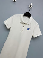 CL 26 Polo Dress White in Cotton 386640