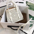 ALAIA MINA 20 BAG IN VIENNE WAVE WHITE CALFSKIN