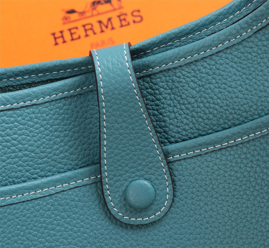 HM EVELYNE BAG 28 SAPPHIRE TOGO